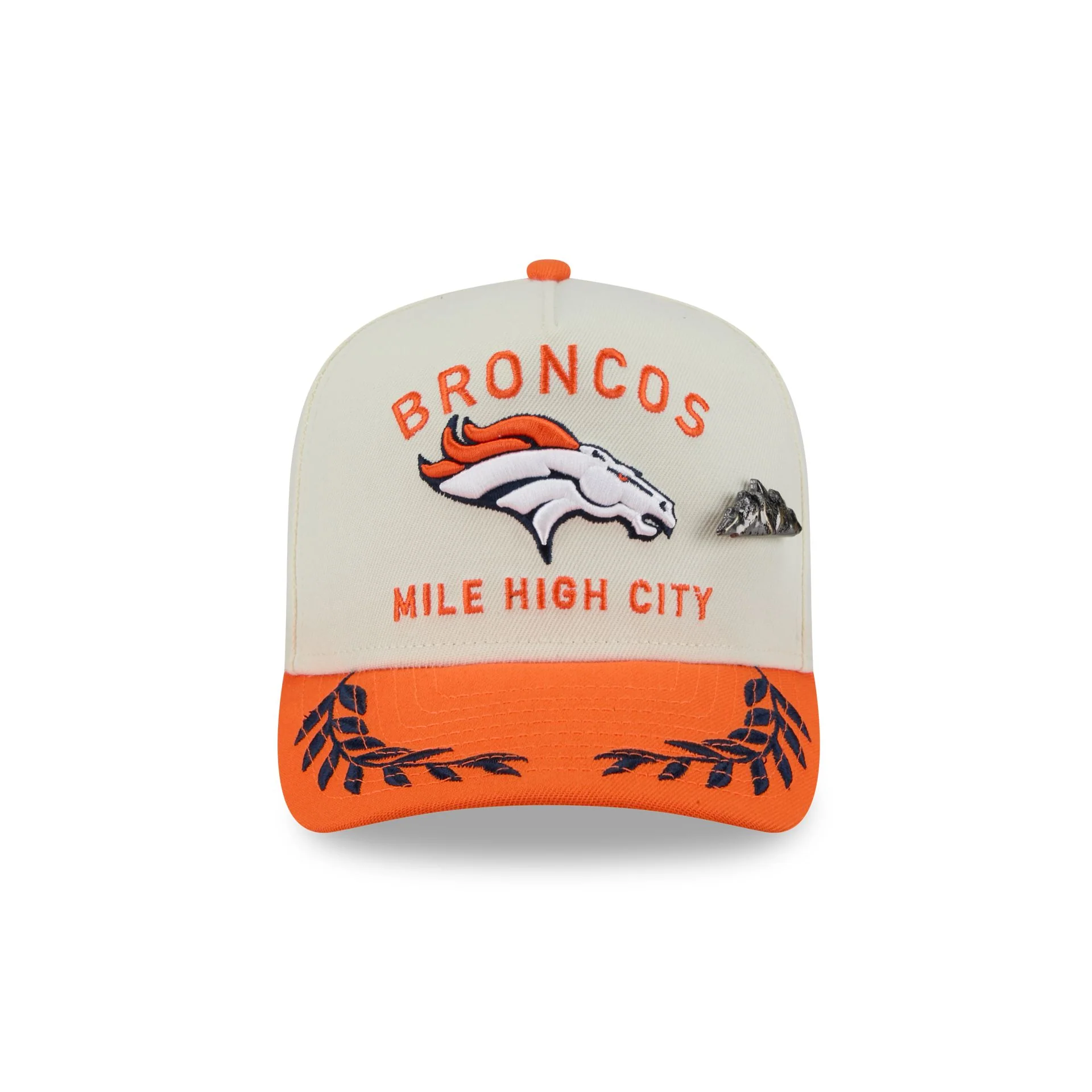 Denver Broncos 2025 Draft Chrome White 59FIFTY A-Frame Fitted Hat