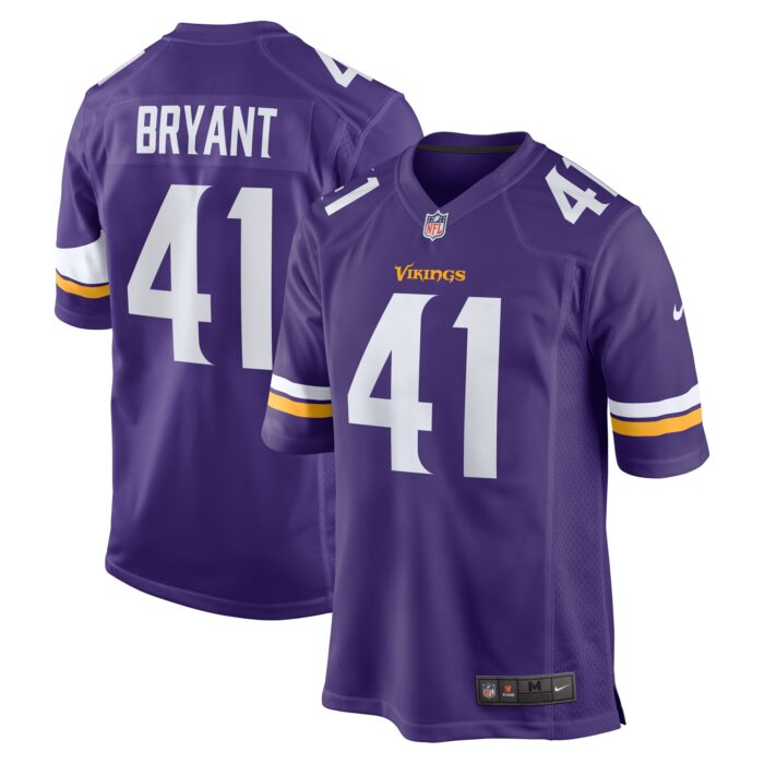 Men’s Minnesota Vikings Austin Bryant Nike Purple Game Jersey