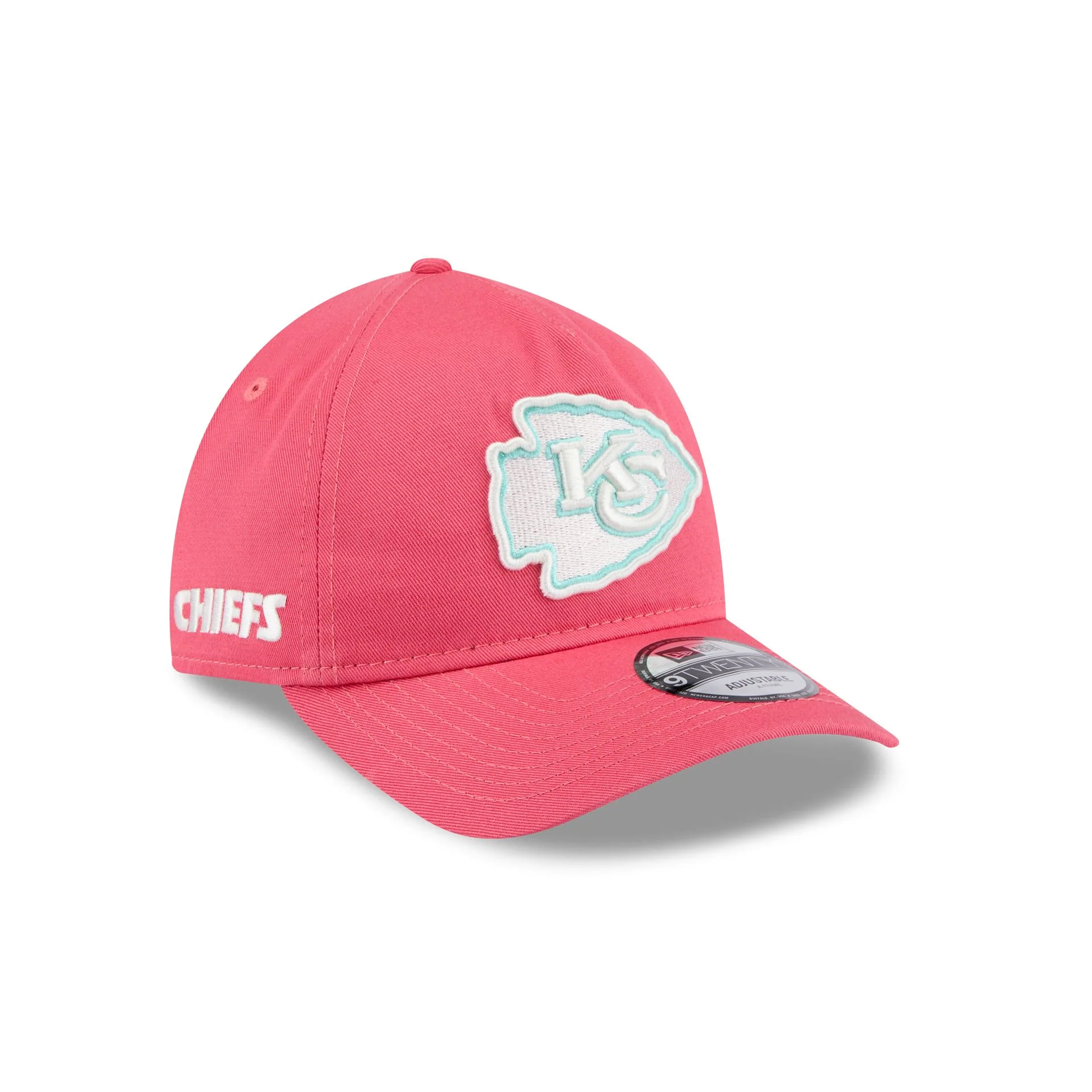 Kansas City Chiefs Coral 9TWENTY A-Frame Adjustable Hat
