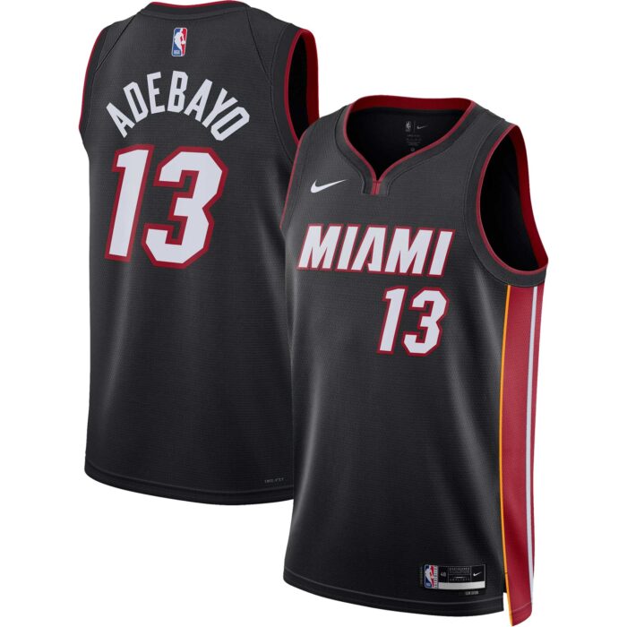 Unisex Miami Heat Bam Adebayo Nike Black Swingman Jersey – Icon Edition