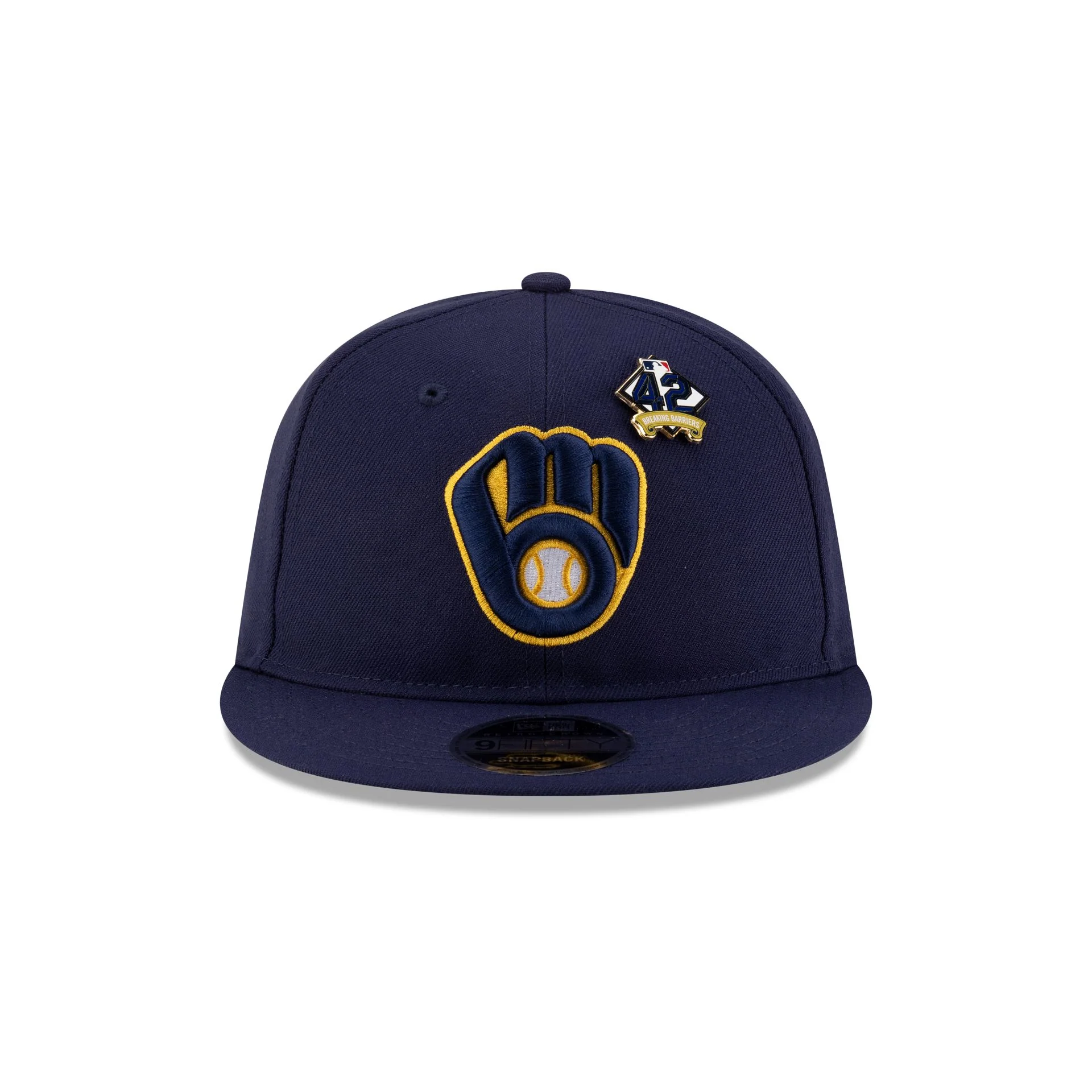 Milwaukee Brewers Jackie Robinson Day 2025 Retro Crown 9FIFTY Snapback Hat