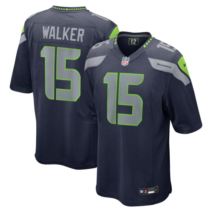 Men’s Seattle Seahawks P.J. Walker Nike College Navy Game Jersey