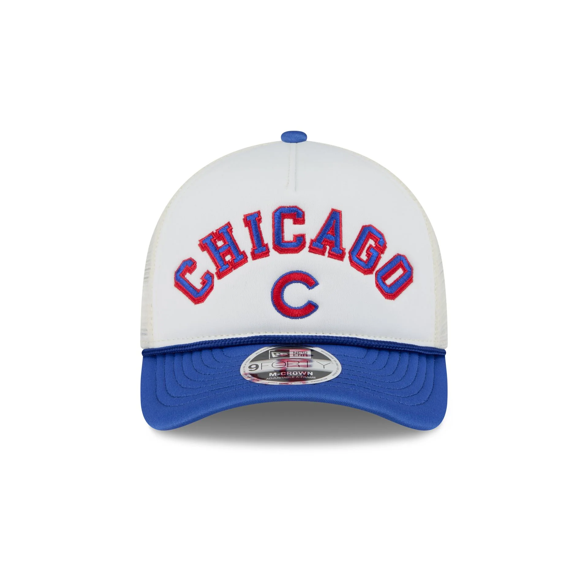 Chicago Cubs Chrome Arch 9FORTY M-Crown A-Frame Trucker Hat
