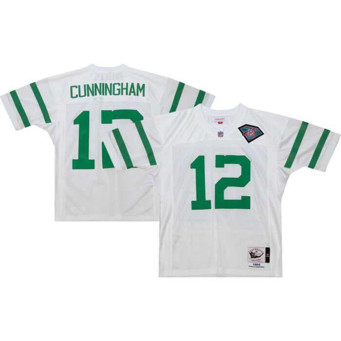 Men’s Philadelphia Eagles 1994 Randall Cunningham Mitchell & Ness White Authentic Throwback Retired Player Jersey