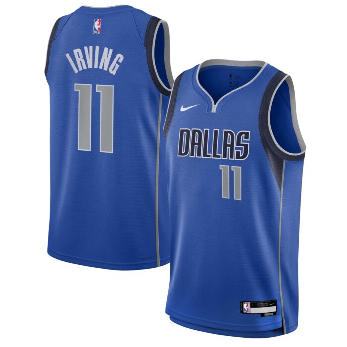 Youth Dallas Mavericks Kyrie Irving Nike Blue Swingman Jersey – Icon Edition