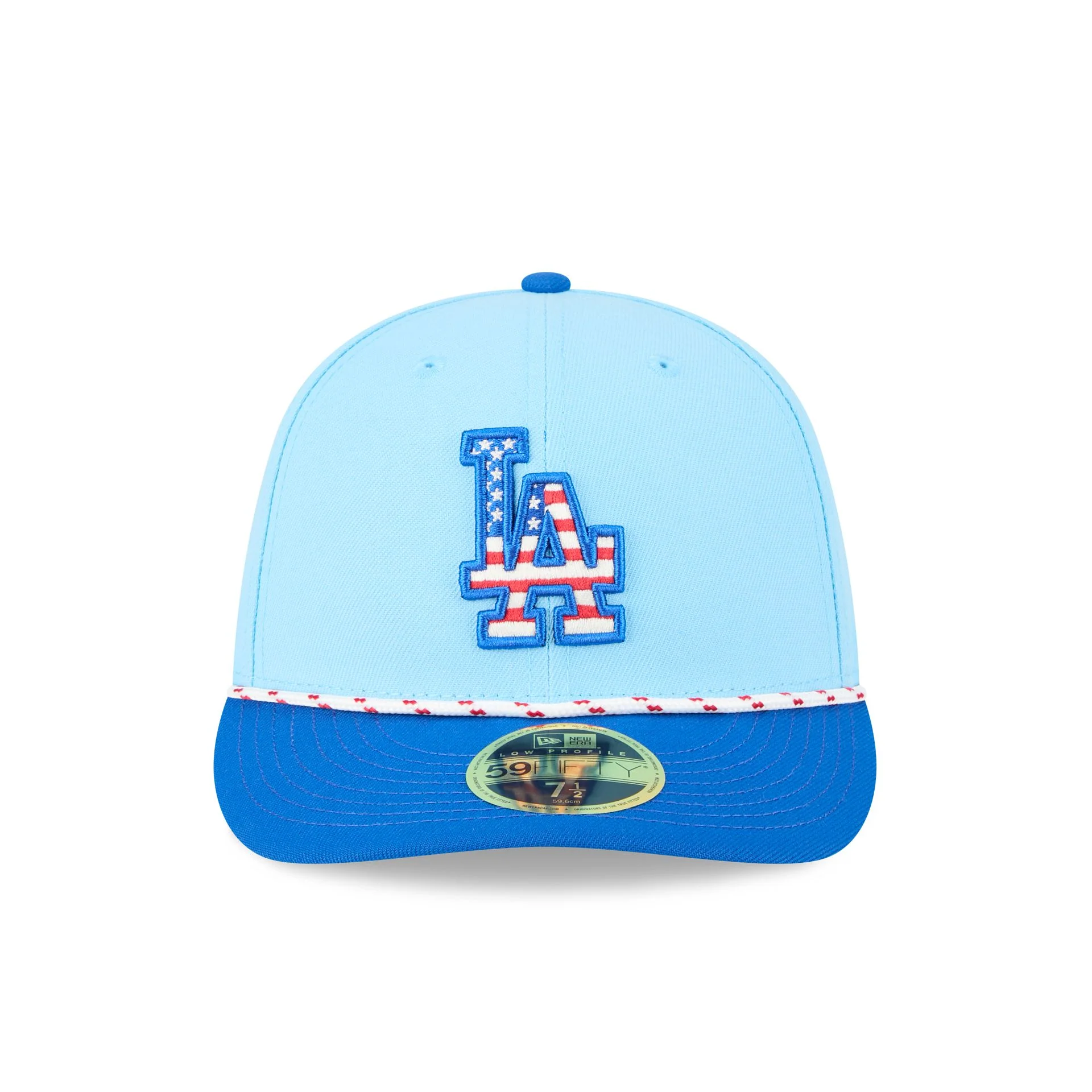 Los Angeles Dodgers Independence Day 2025 Low Profile 59FIFTY Fitted Hat