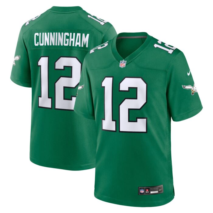 Men’s Philadelphia Eagles Randall Cunningham Nike Kelly Green Alternate Retired Player Game Jersey
