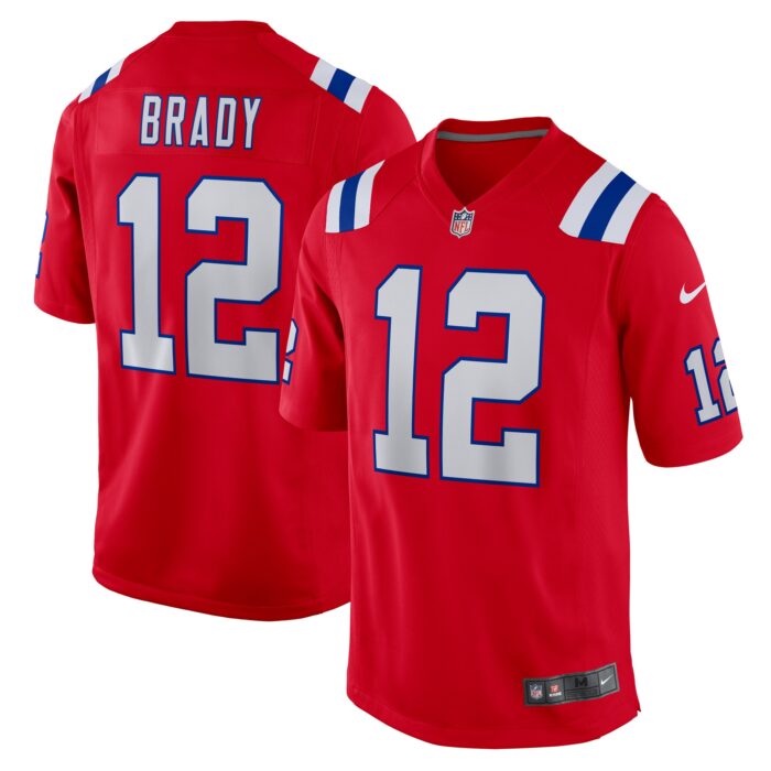 Men’s New England Patriots Tom Brady Nike Red Retired Game Jersey