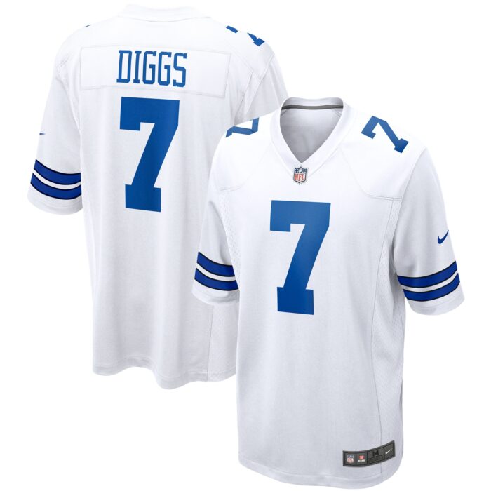 Men’s Dallas Cowboys Trevon Diggs Nike White Game Jersey