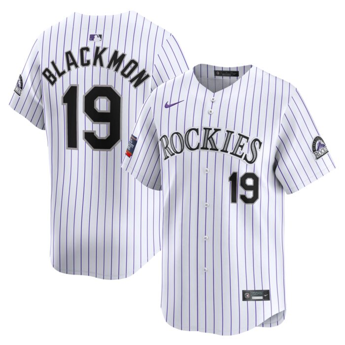 Men’s Colorado Rockies Charlie Blackmon Nike White 2024 MLB World Tour Mexico City Series Home Limited Player Jersey