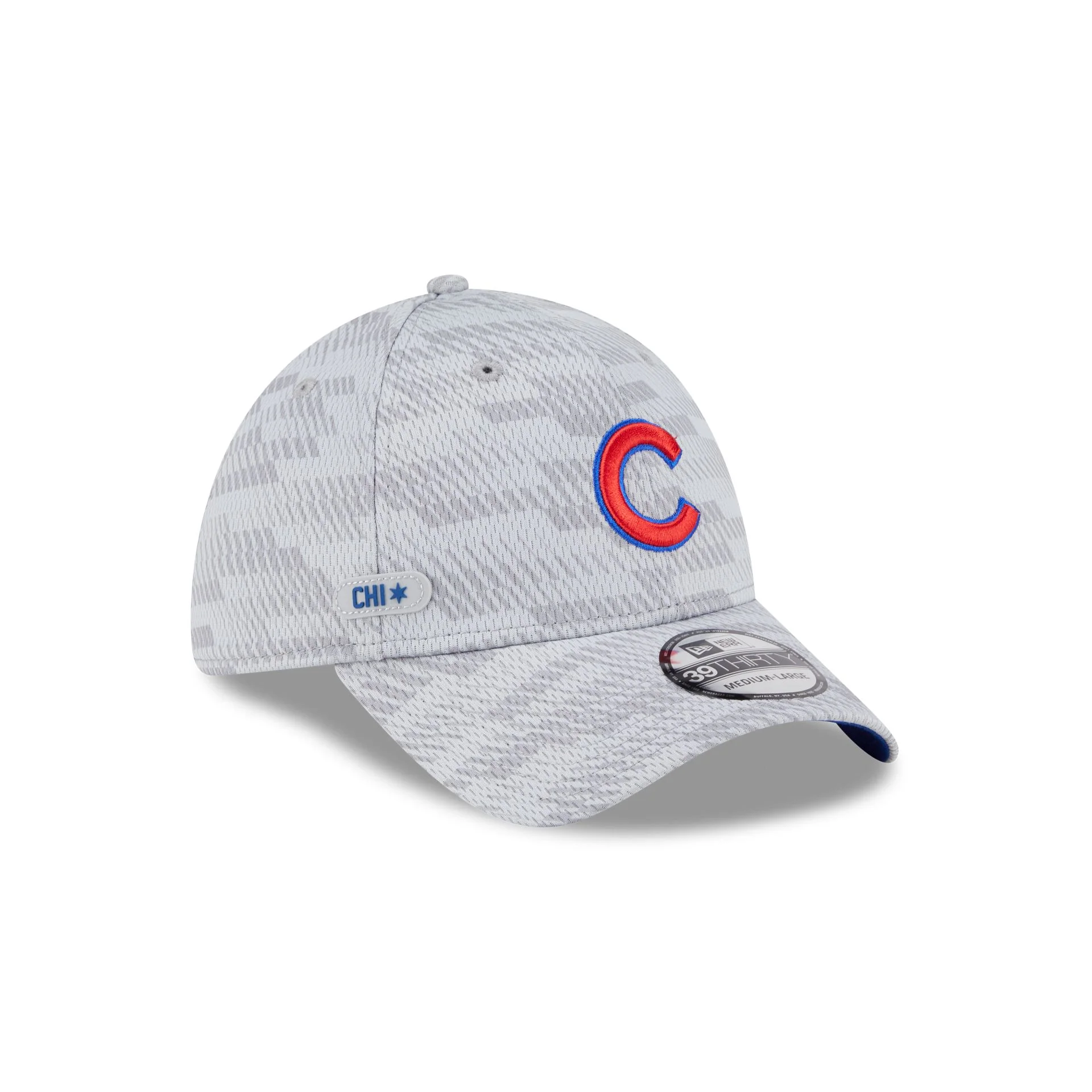 Chicago Cubs 2025 Clubhouse Gray 39THIRTY Stretch Fit