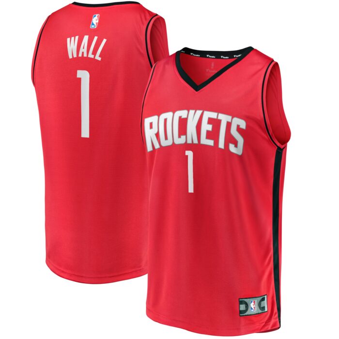 Youth Houston Rockets John Wall Fanatics Red Fast Break Replica Jersey – Icon Edition