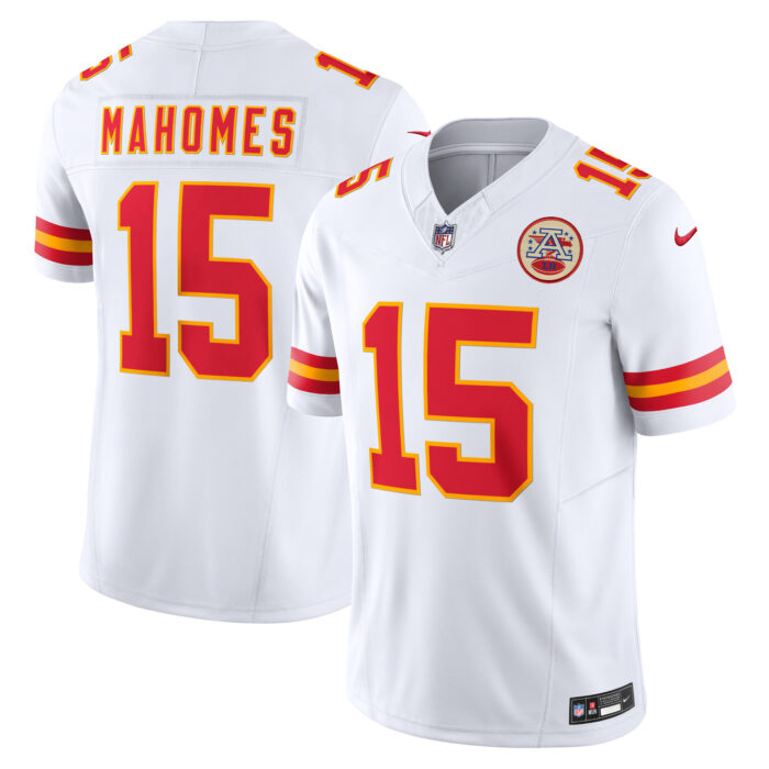Men’s Kansas City Chiefs Patrick Mahomes Nike White Vapor F.U.S.E. Limited Jersey