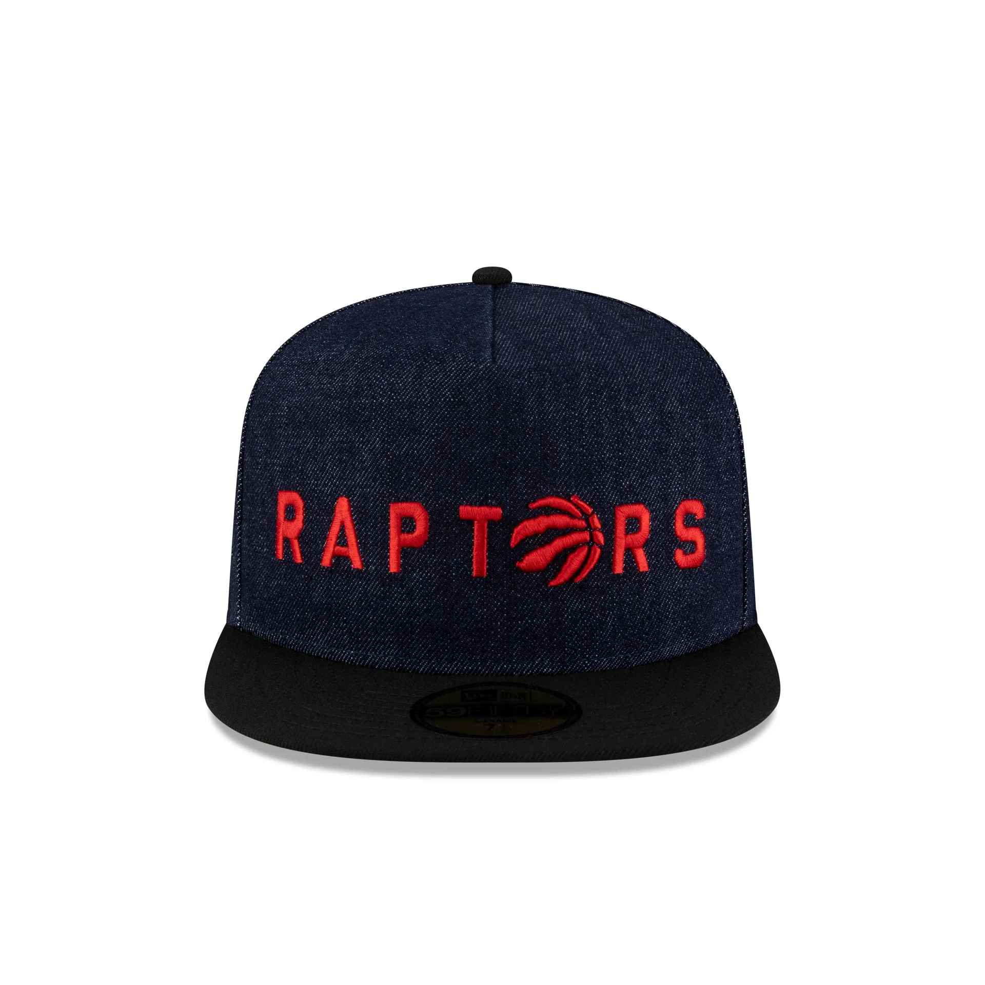 Toronto Raptors Navy Denim 59FIFTY A-Frame Fitted Hat