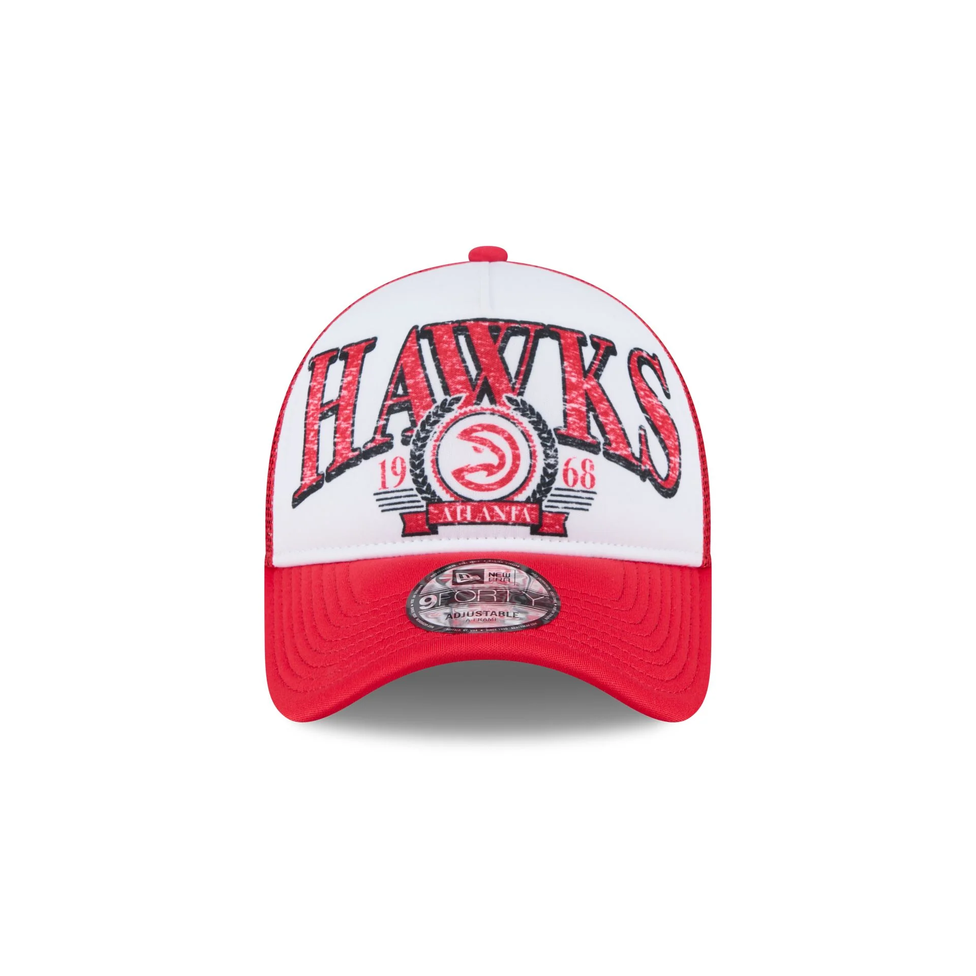 Atlanta Hawks Distressed 9FORTY A-Frame Trucker Hat