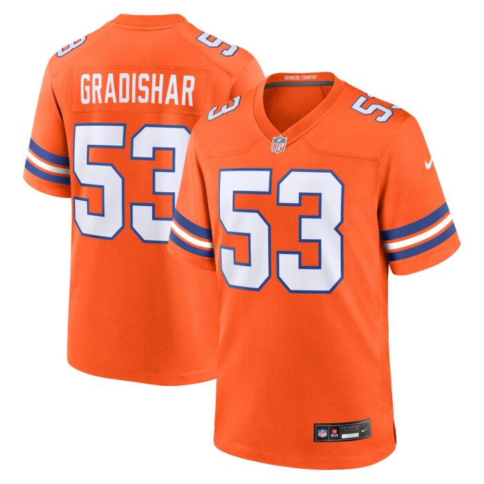 Men’s Denver Broncos Randy Gradishar Nike Orange Mile High Collection 1977 Throwback Retired Player Game Jersey