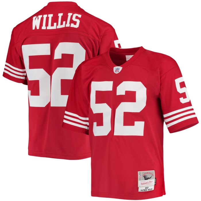 Men’s San Francisco 49ers Patrick Willis Mitchell & Ness Scarlet Legacy Replica Jersey
