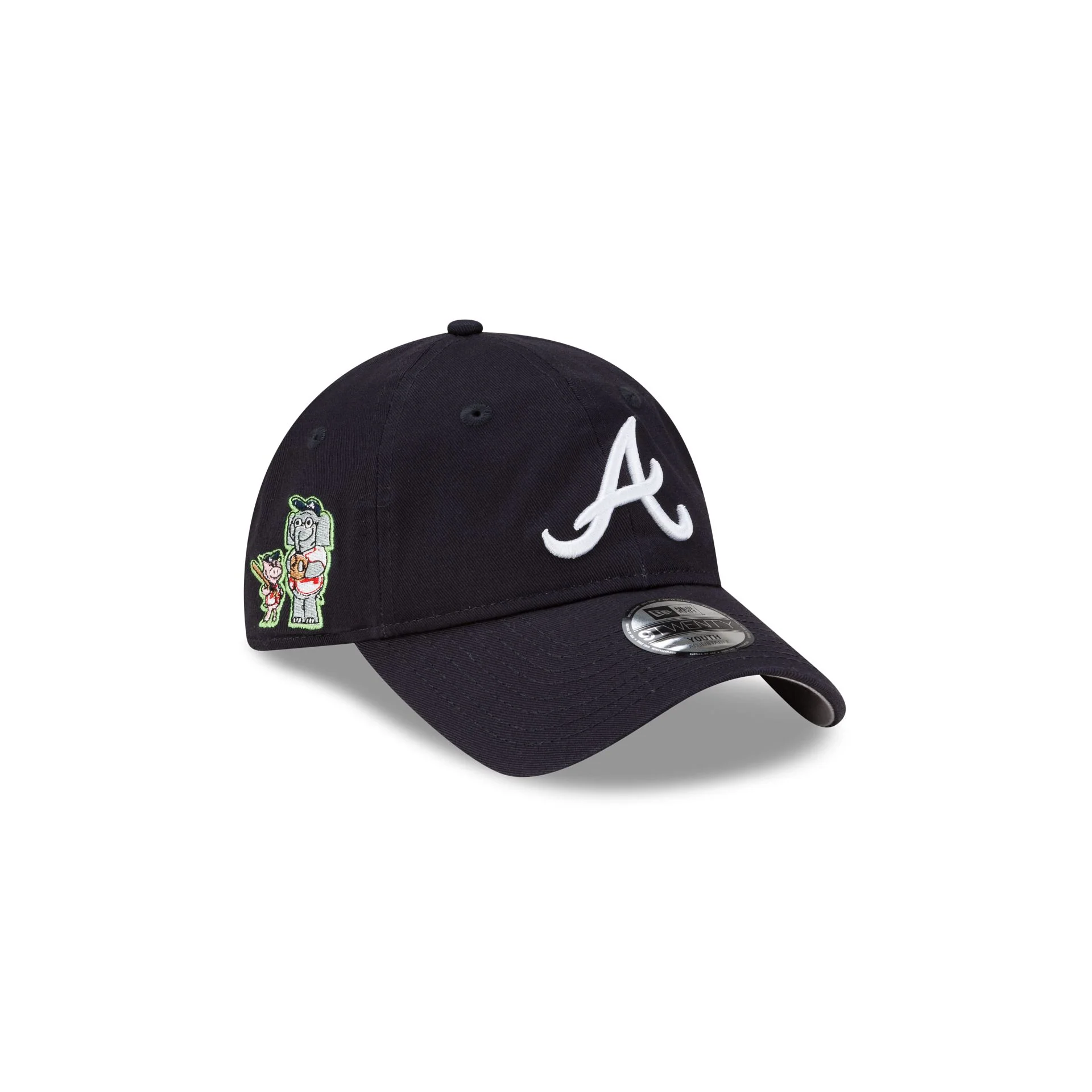 Hidden Pigeon x Atlanta Braves Youth 9TWENTY Adjustable Hat