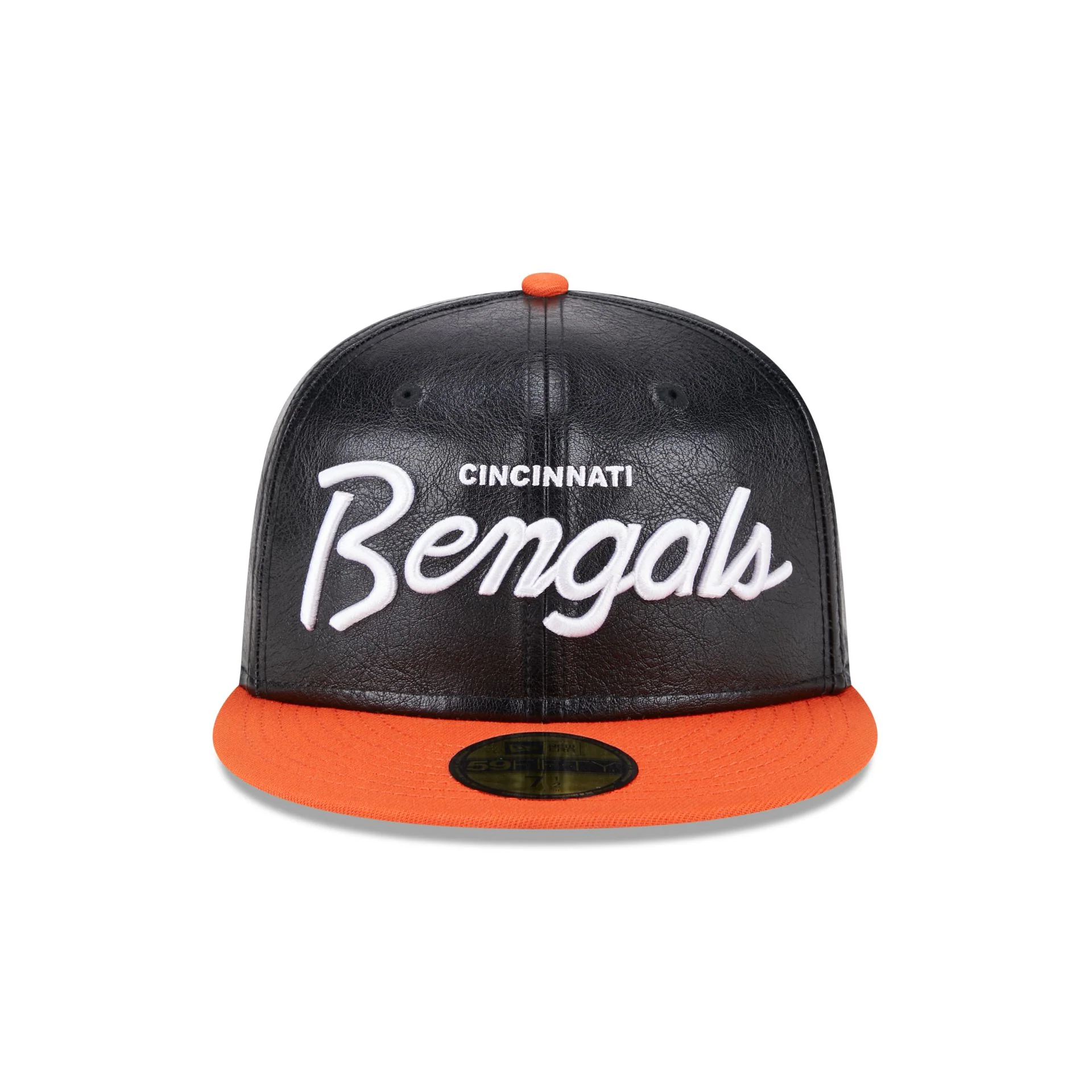 Cincinnati Bengals Faux Leather Crown 59FIFTY Fitted Hat