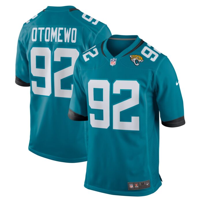 Men’s Jacksonville Jaguars Esezi Otomewo Nike Teal Team Game Jersey