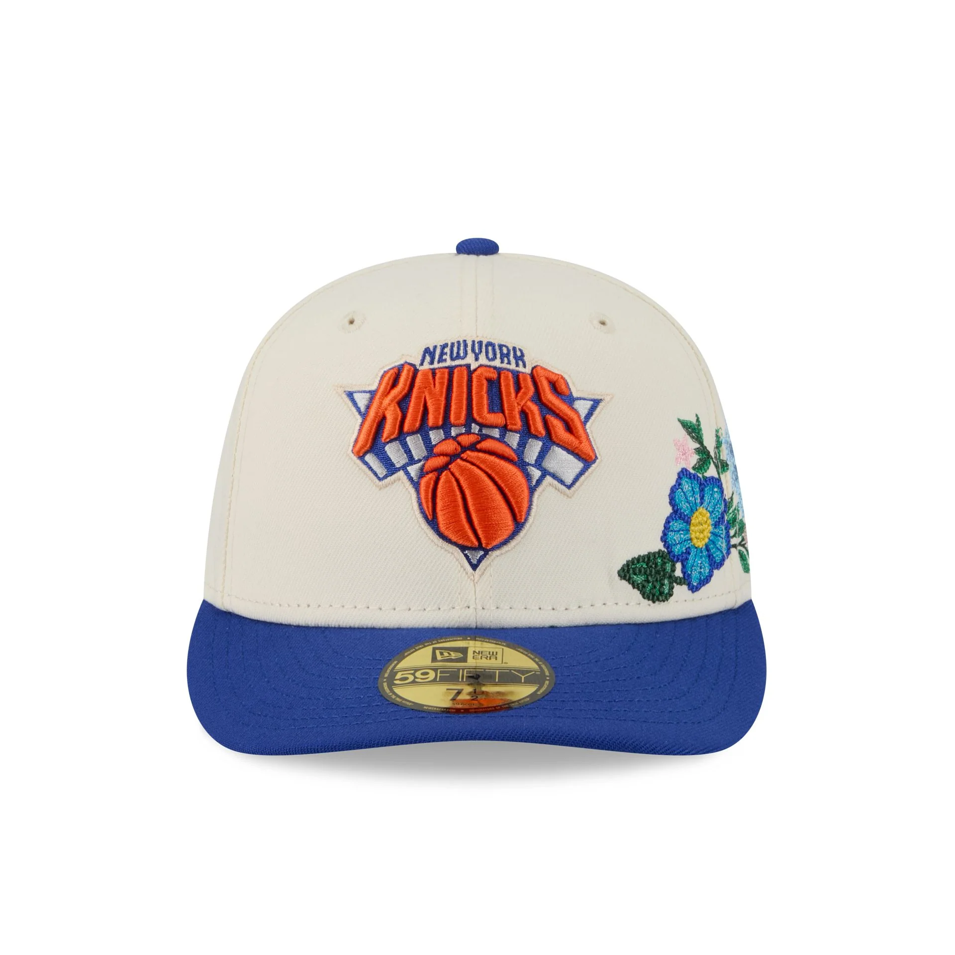 New York Knicks Tonal Florals White 59FIFTY Fitted Hat