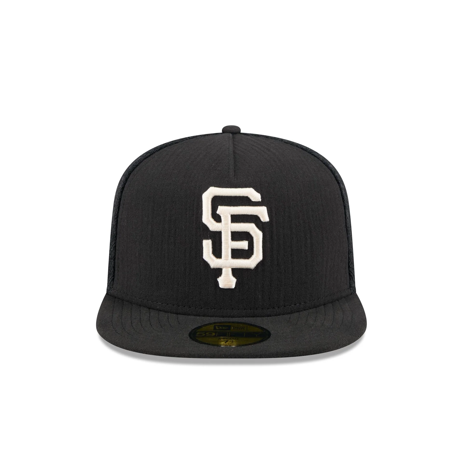 San Francisco Giants Black Mesh 59FIFTY A-Frame Fitted Hat