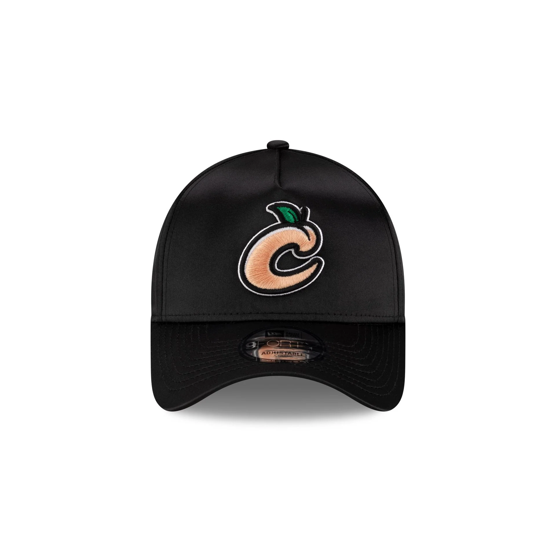 Columbus Clingstones Black Satin 9FORTY A-Frame Snapback Hat