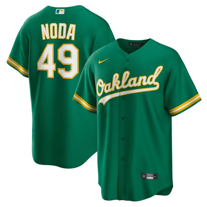 Men’s Oakland Athletics Ryan Noda Nike Kelly Green Alternate Replica Jersey