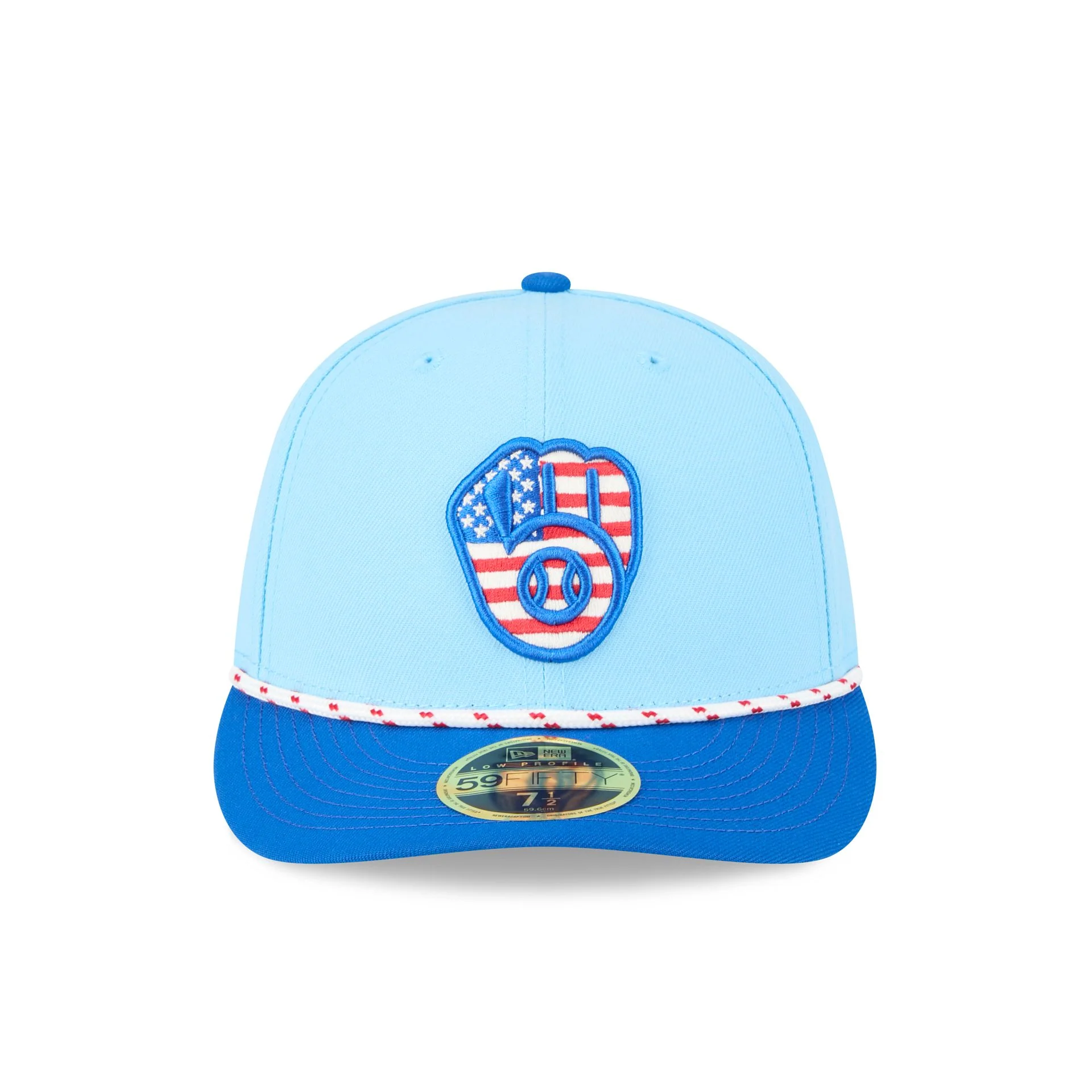 Milwaukee Brewers Independence Day 2025 Low Profile 59FIFTY Fitted Hat