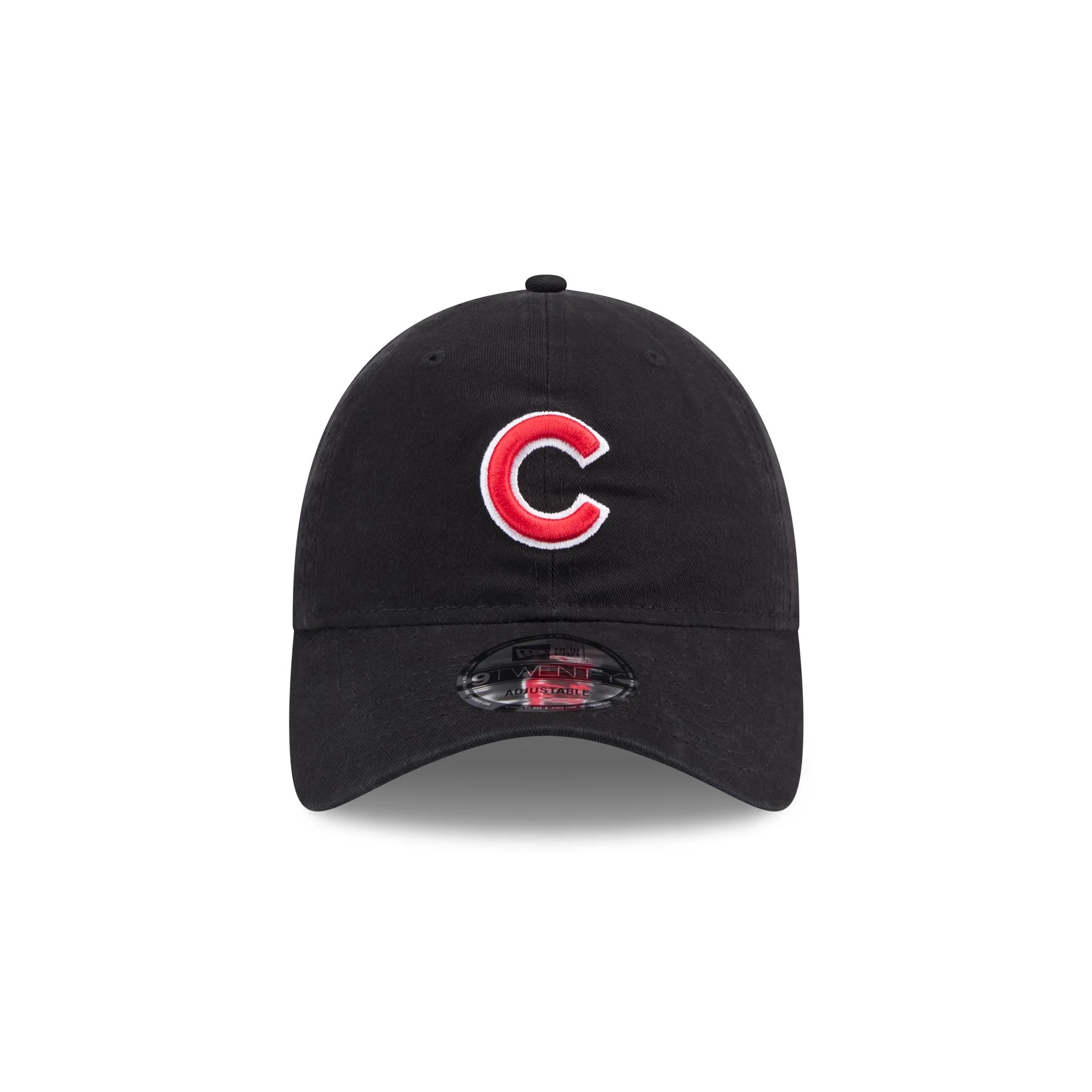 Chicago Cubs Black 9TWENTY Adjustable Hat