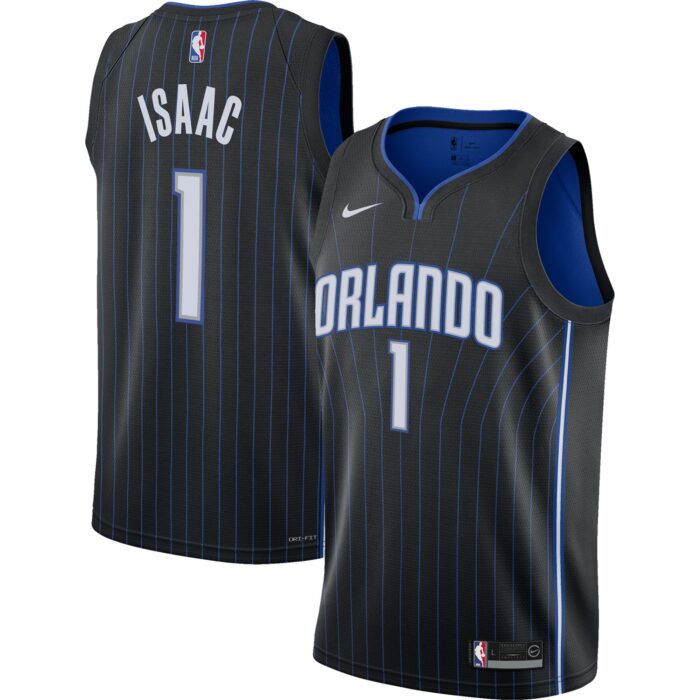 Youth Orlando Magic Jonathan Isaac Nike Black Swingman Jersey – Icon Edition