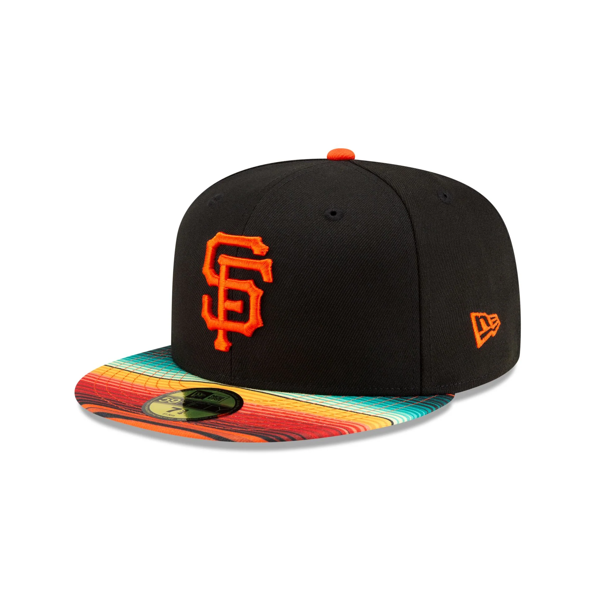 San Francisco Giants Turn Back the Clock Pattern Visor 59FIFTY Fitted Hat