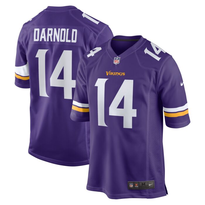 Men’s Minnesota Vikings Sam Darnold Nike Purple Team Game Jersey