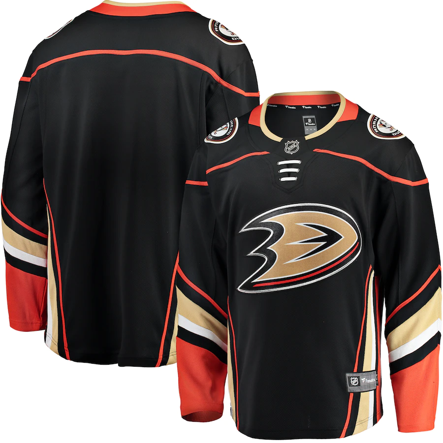Men's Anaheim Ducks Fanatics Branded Black Breakaway Home Jersey