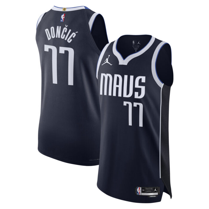 Men’s Dallas Mavericks Luka Dončić Jordan Brand Navy Authentic Player Jersey – Statement Edition