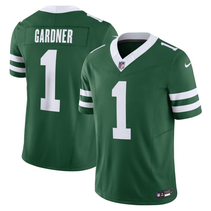Men’s New York Jets Ahmad Sauce Gardner Nike Legacy Green Vapor F.U.S.E. Limited Jersey