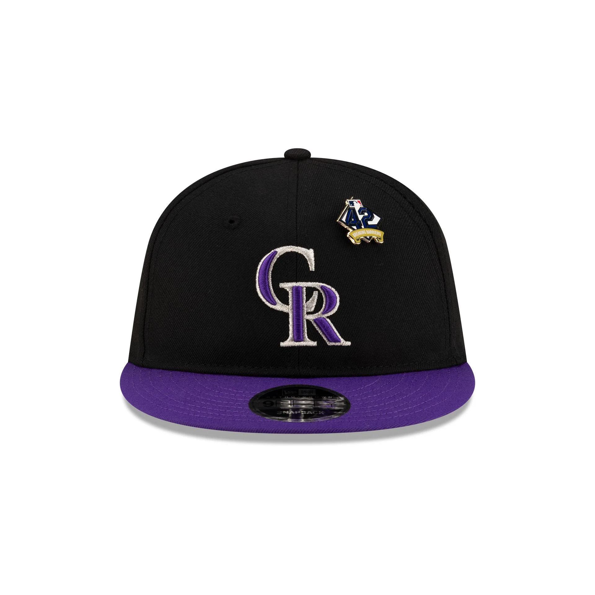 Colorado Rockies Jackie Robinson Day 2025 Retro Crown 9FIFTY Snapback Hat