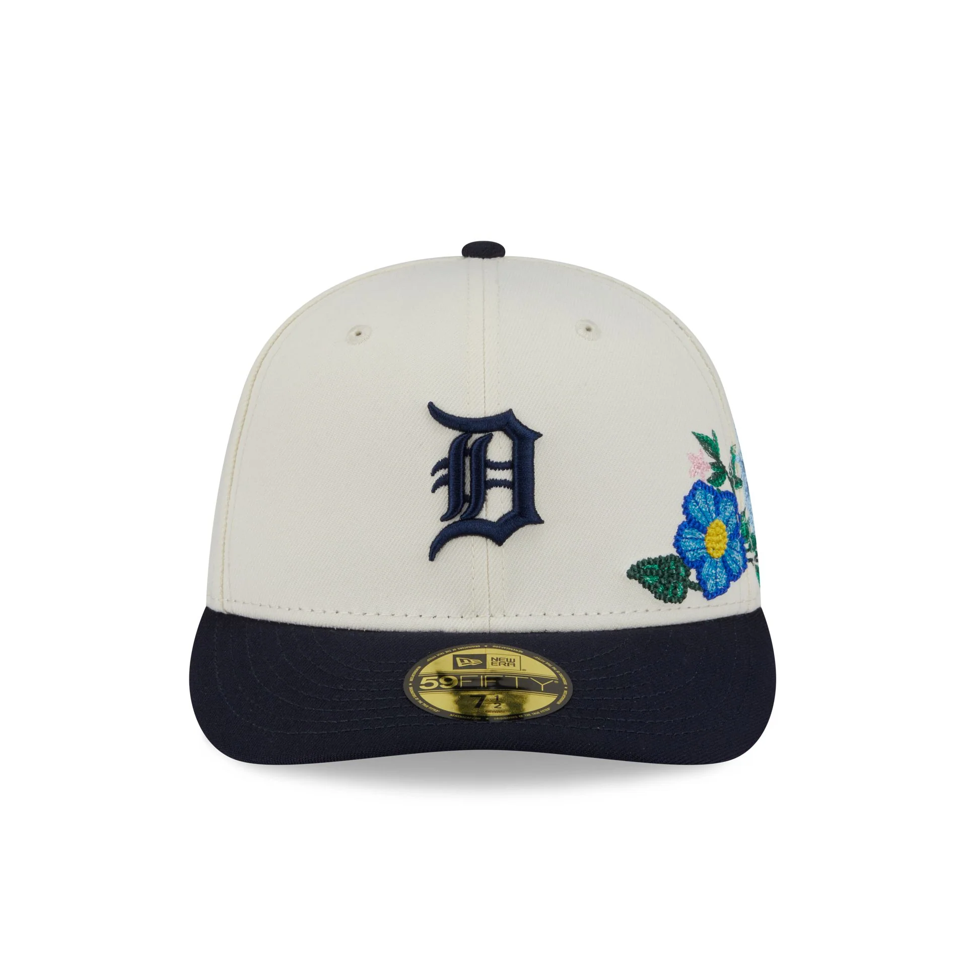 Detroit Tigers Tonal Florals White 59FIFTY Fitted Hat