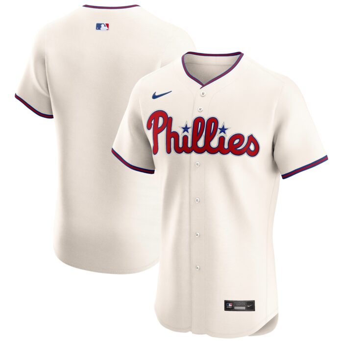 Men’s Philadelphia Phillies Nike Cream Alternate Elite Jersey