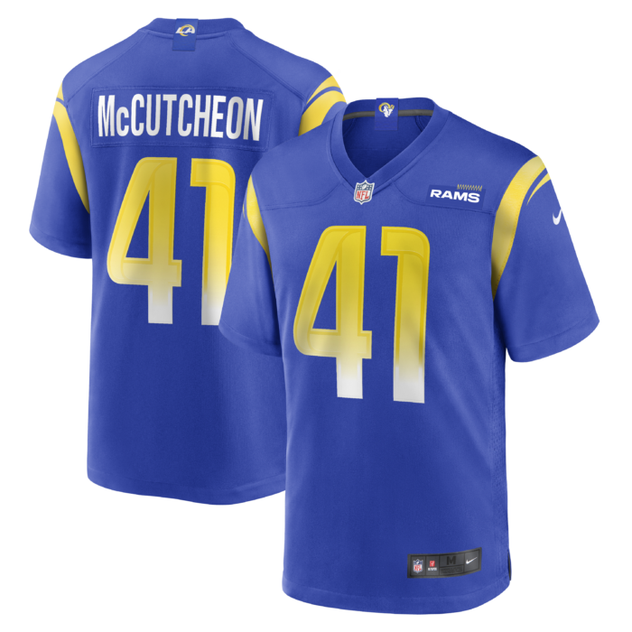 Men’s Los Angeles Rams Cameron McCutcheon Nike Royal Game Jersey