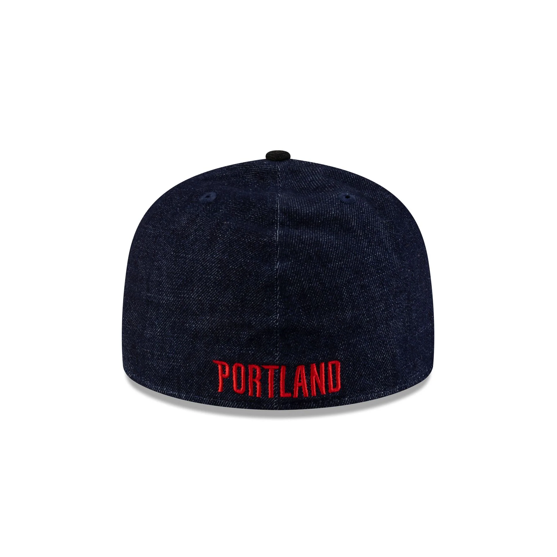 Portland Trail Blazers Navy Denim 59FIFTY A-Frame Fitted Hat