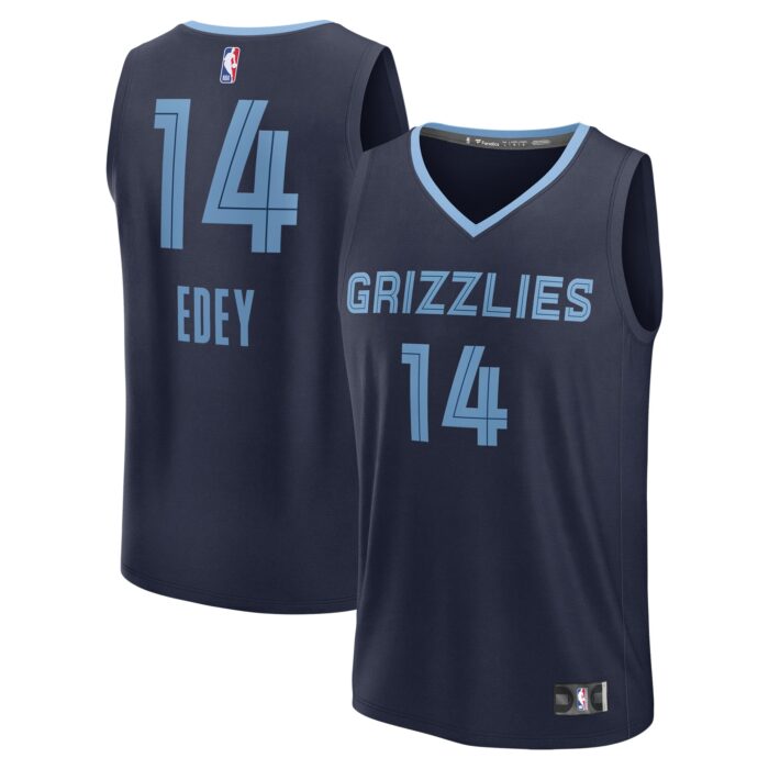 Men’s Memphis Grizzlies Zach Edey Fanatics Navy 2024 NBA Draft Fast Break Player Jersey – Icon Edition