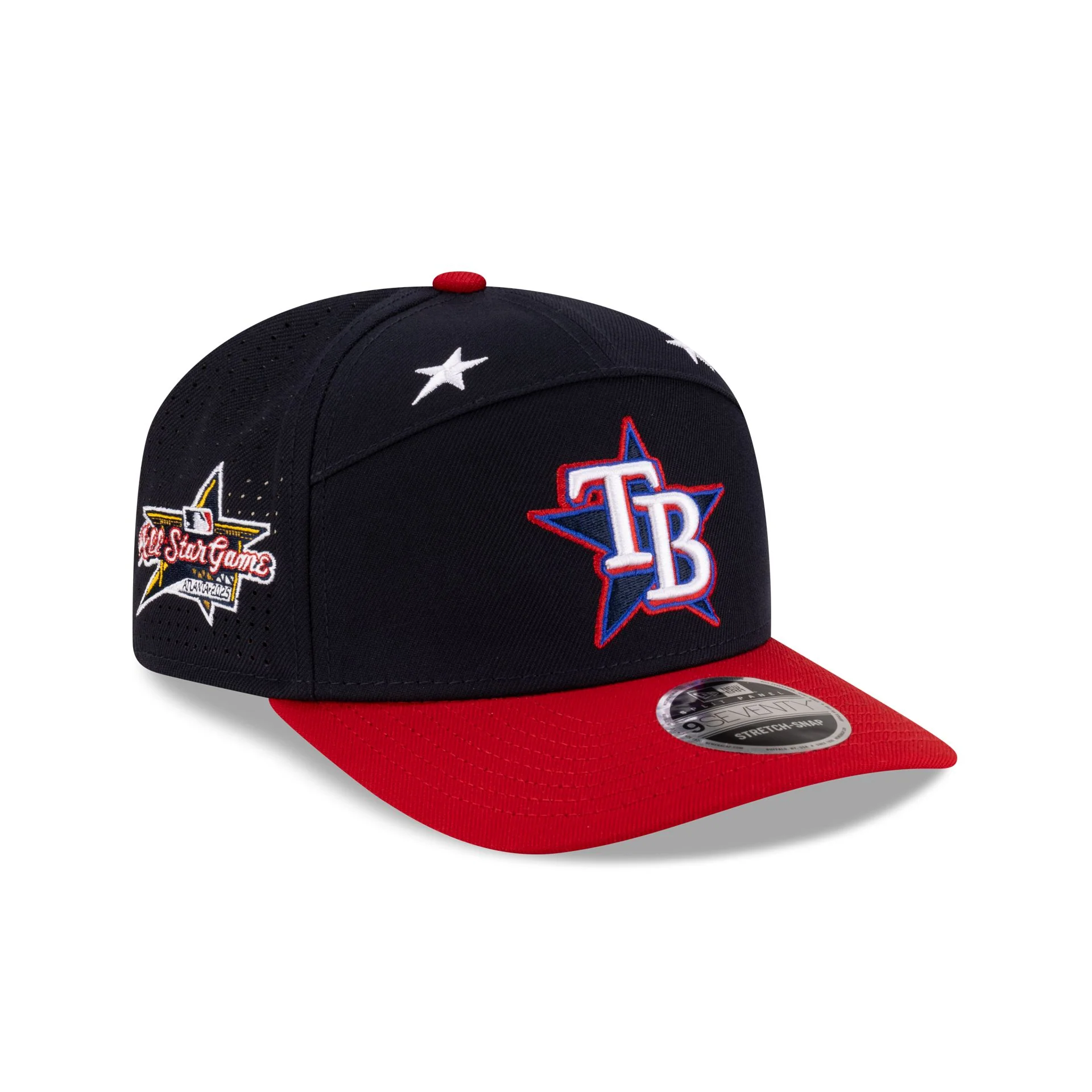 Tampa Bay Rays 2025 All-Star Game Workout Split Panel 9SEVENTY Stretch-Snap Hat