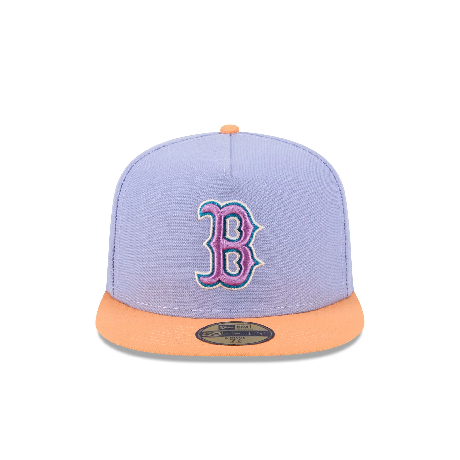 Boston Red Sox Lavender 59FIFTY A-Frame Fitted Hat