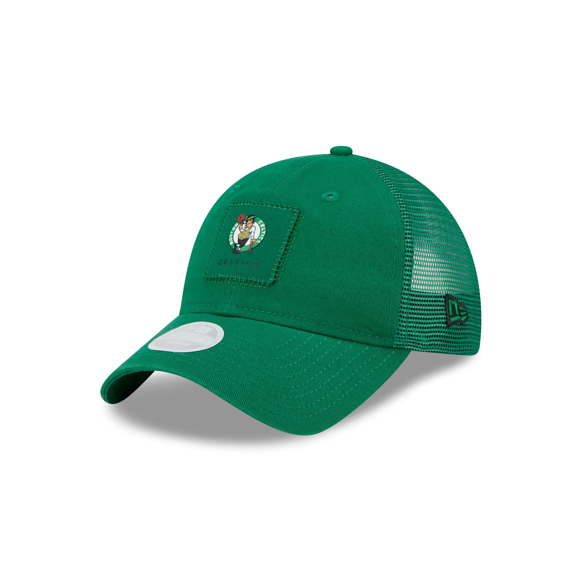 Boston Celtics Women's Square Stitch 9TWENTY Trucker Hat