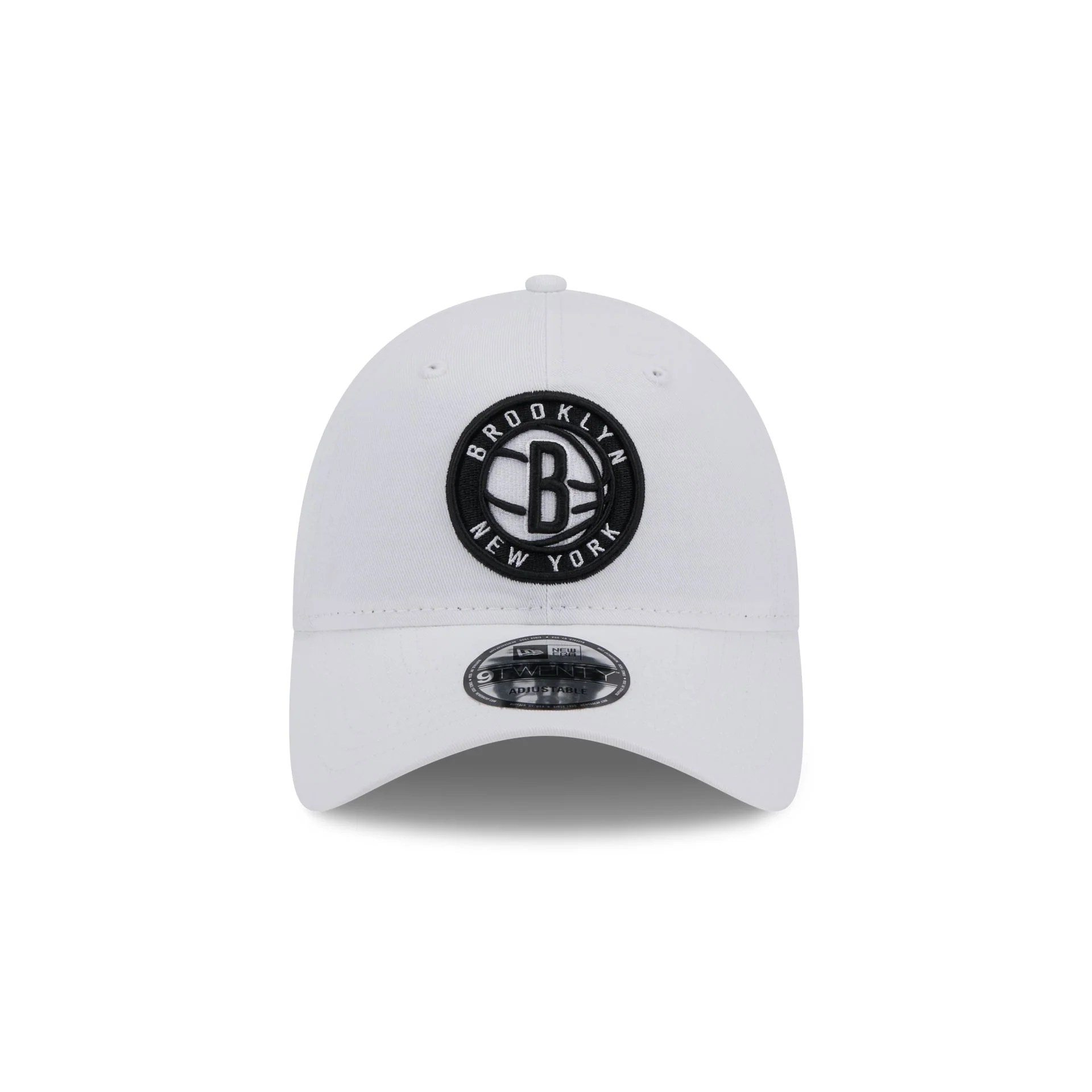 Brooklyn Nets White 9TWENTY Adjustable Hat