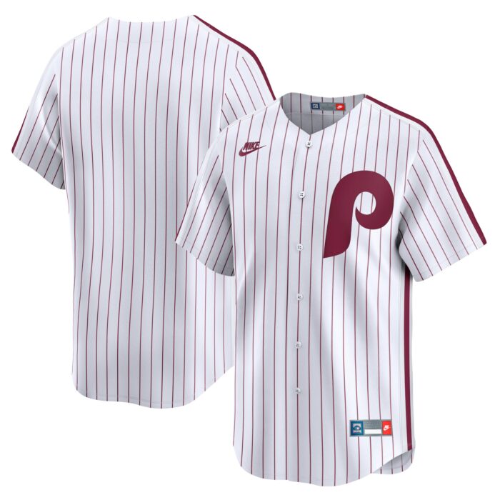 Men’s Philadelphia Phillies Nike White Cooperstown Collection Limited Jersey