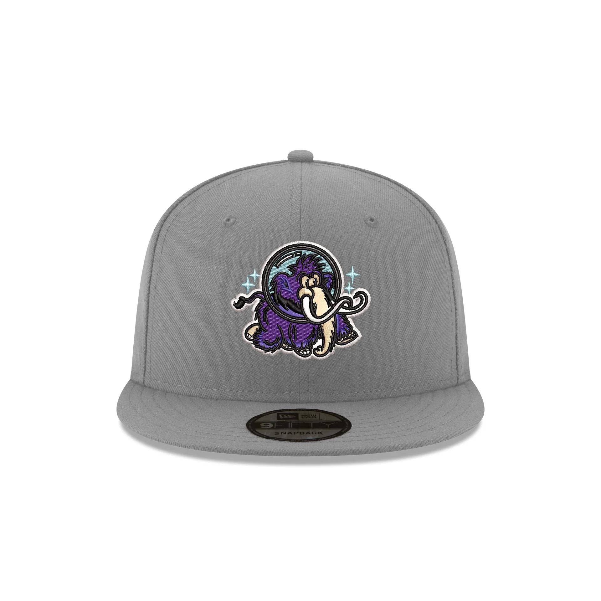 Erie Moon Mammoths Gray 9FIFTY Snapback Hat