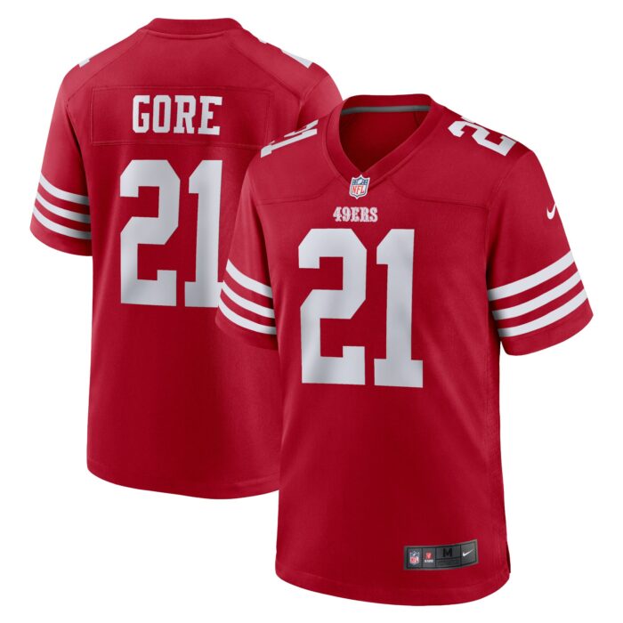 Men’s San Francisco 49ers Frank Gore Nike Scarlet Retired Player Game Jersey