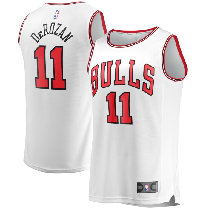 Youth Chicago Bulls DeMar DeRozan Fanatics White Fast Break Replica Jersey – Association Edition